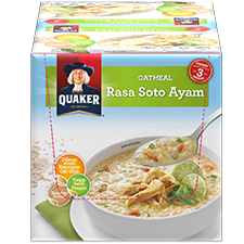 Quaker Oatmeal Coklat: 4 S