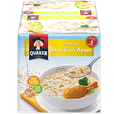 Quaker Oatmeal Coklat: 4 S