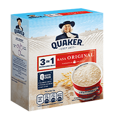 Quaker Oatmeal Coklat: 4 S