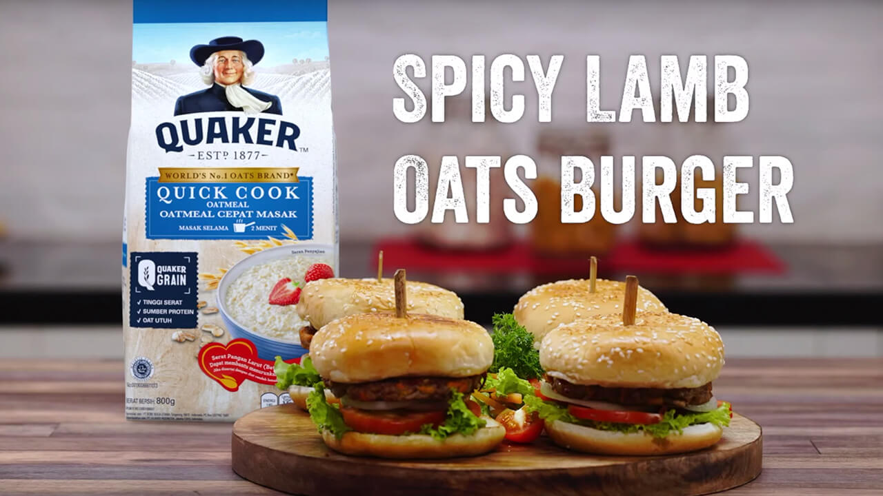 Spicy Lamb Oats Burger